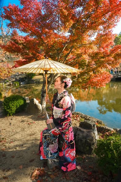 Khách hàng mặc Kimono